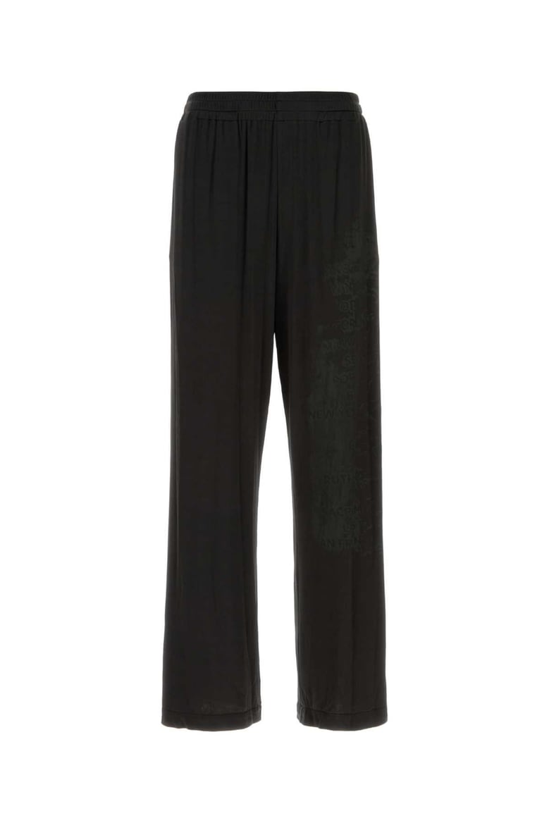 black stretch acetate p-jester pant by Selfnex