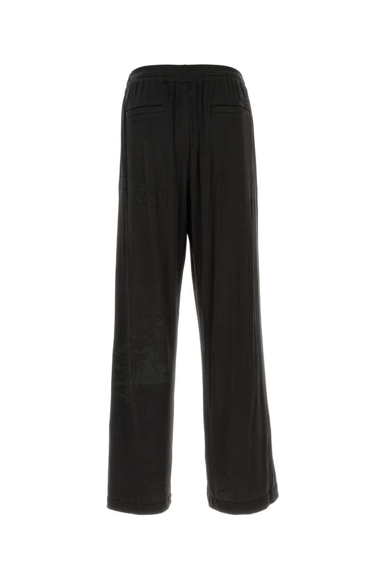 black stretch acetate p-jester pant by Selfnex