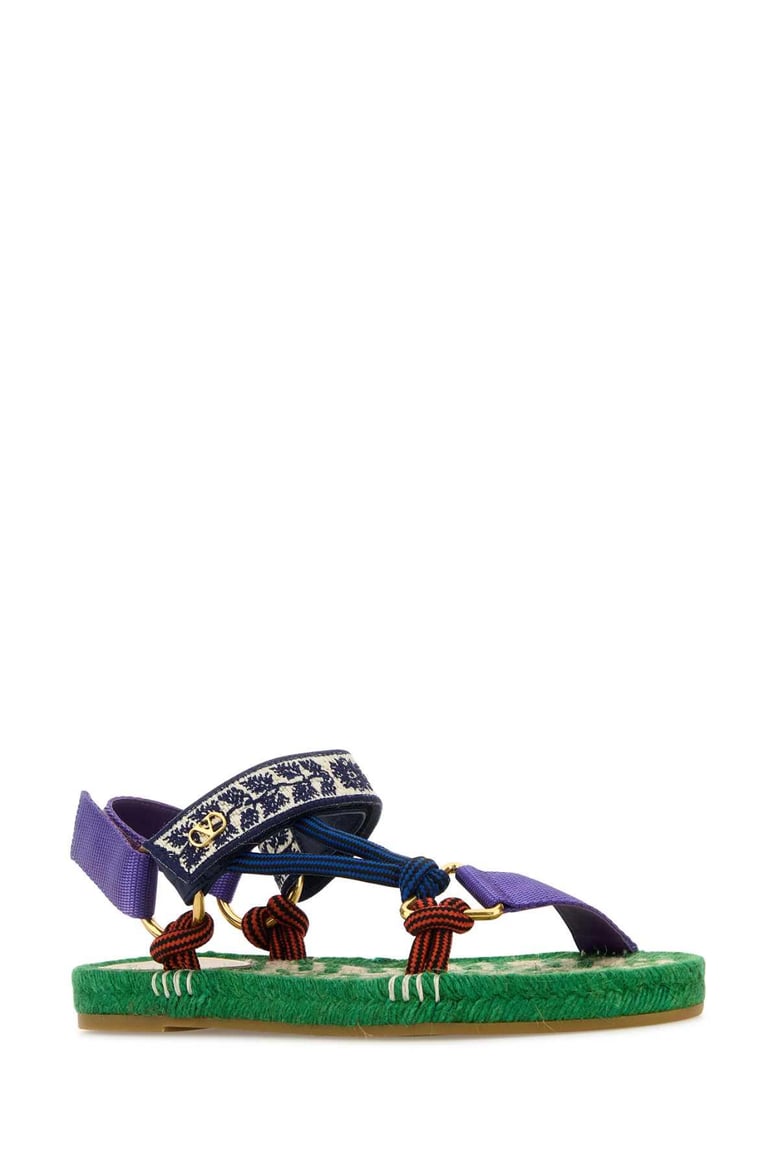 embroidered fabric lake powell sandals by Selfnex