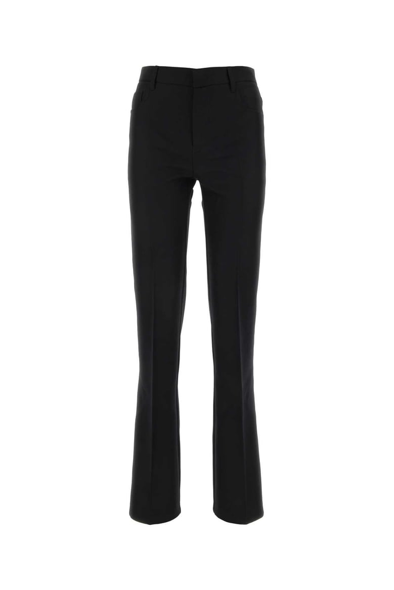 black polyester pant by Selfnex