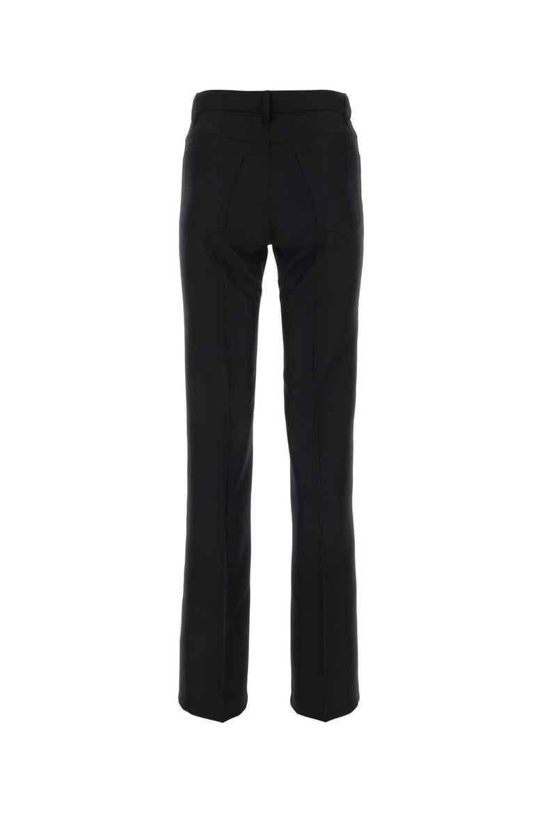 black polyester pant by Selfnex
