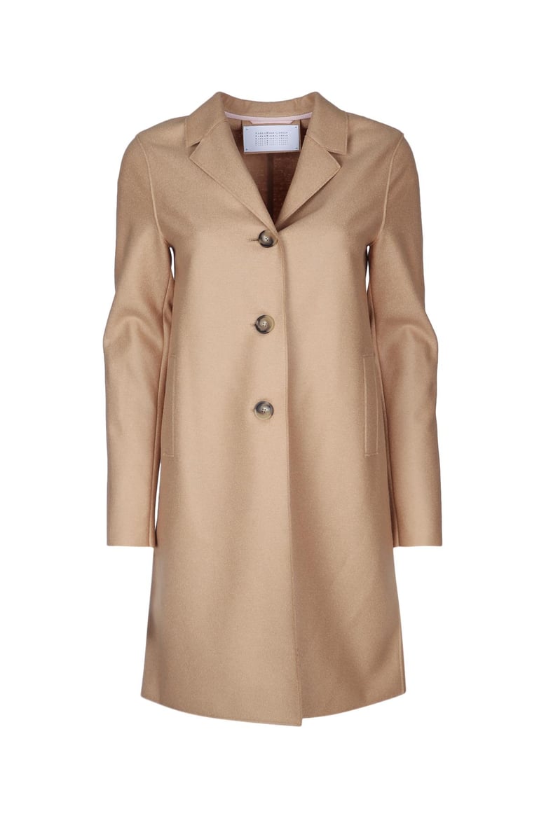 women boxy coat light pressed wool by Selfnex