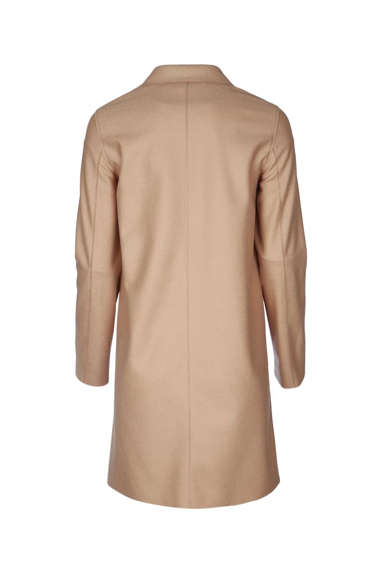 women boxy coat light pressed wool by Selfnex