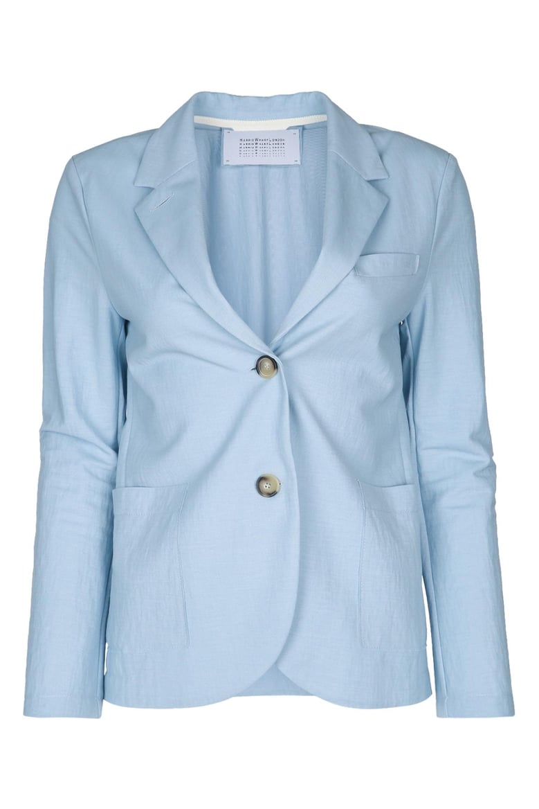 women stand up collar blazer rayon by Selfnex