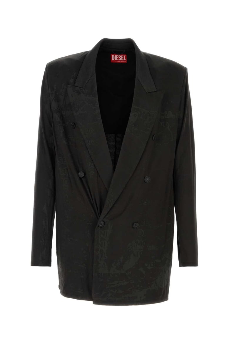 black stretch acetate j-pekka blazer by Selfnex