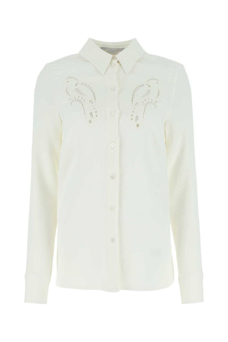 ivory stretch viscose shirt by Selfnex