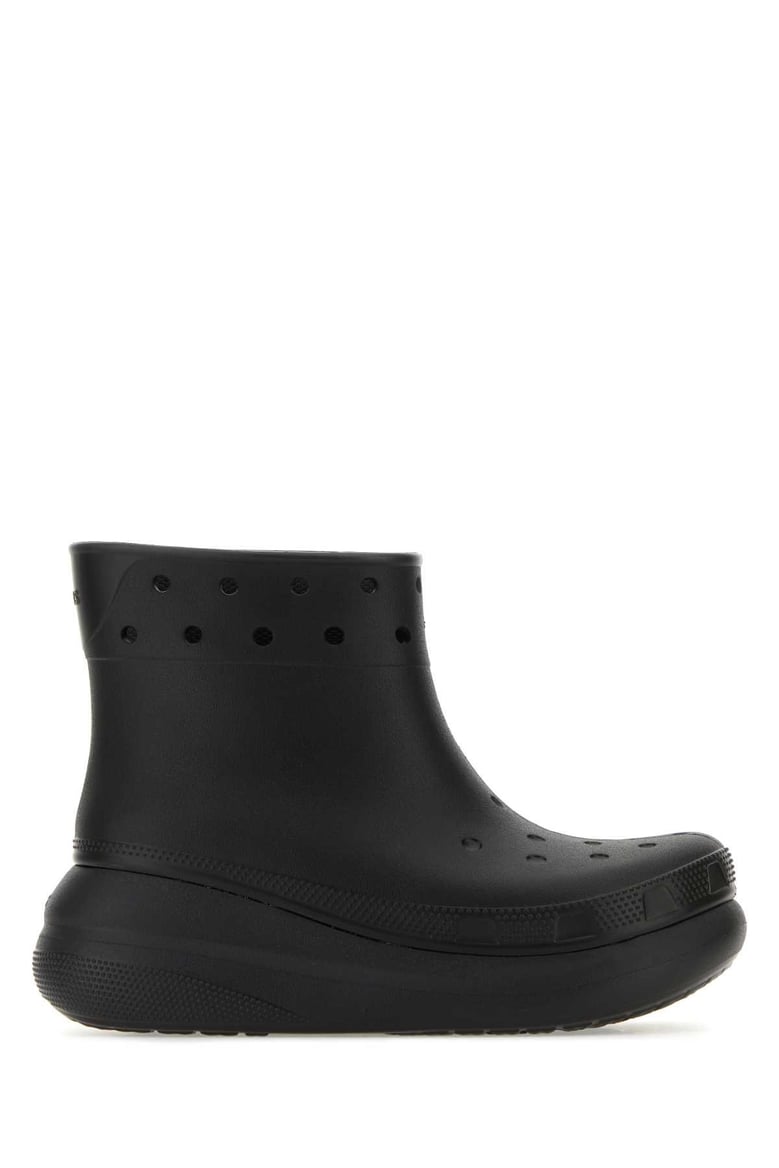 black crosliteâ„¢ classic crush ankle boots by Selfnex