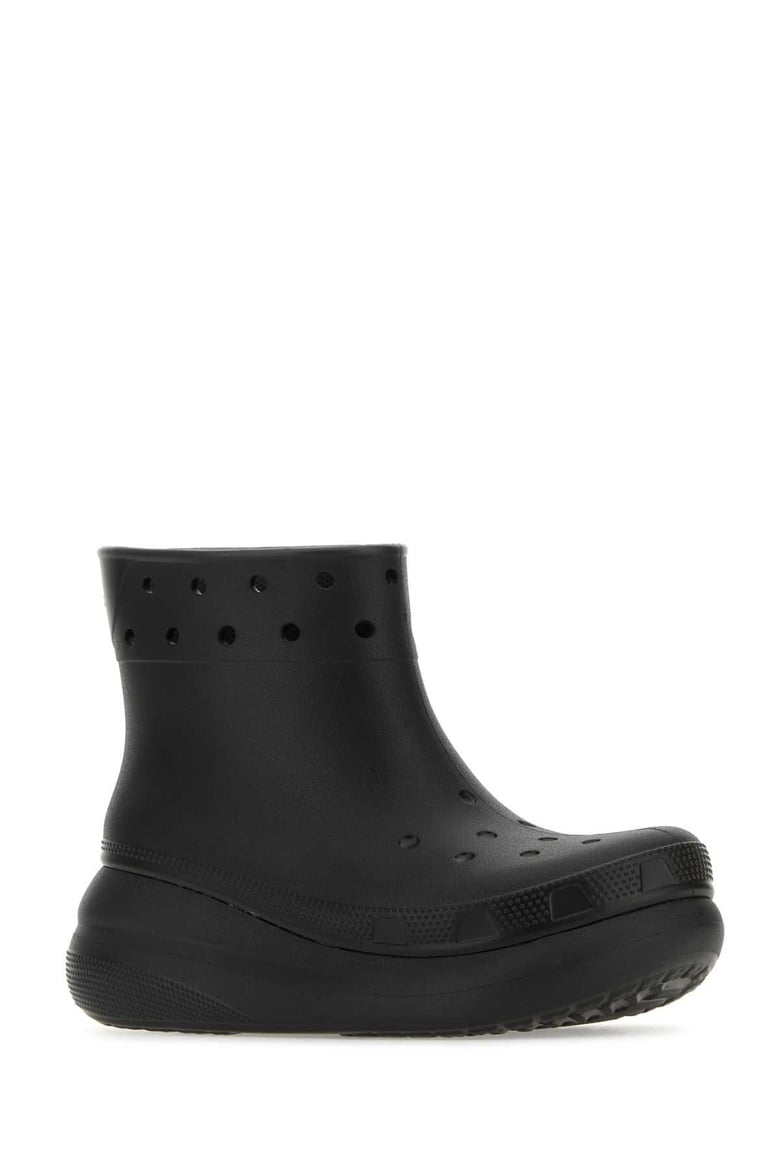 black crosliteâ„¢ classic crush ankle boots by Selfnex