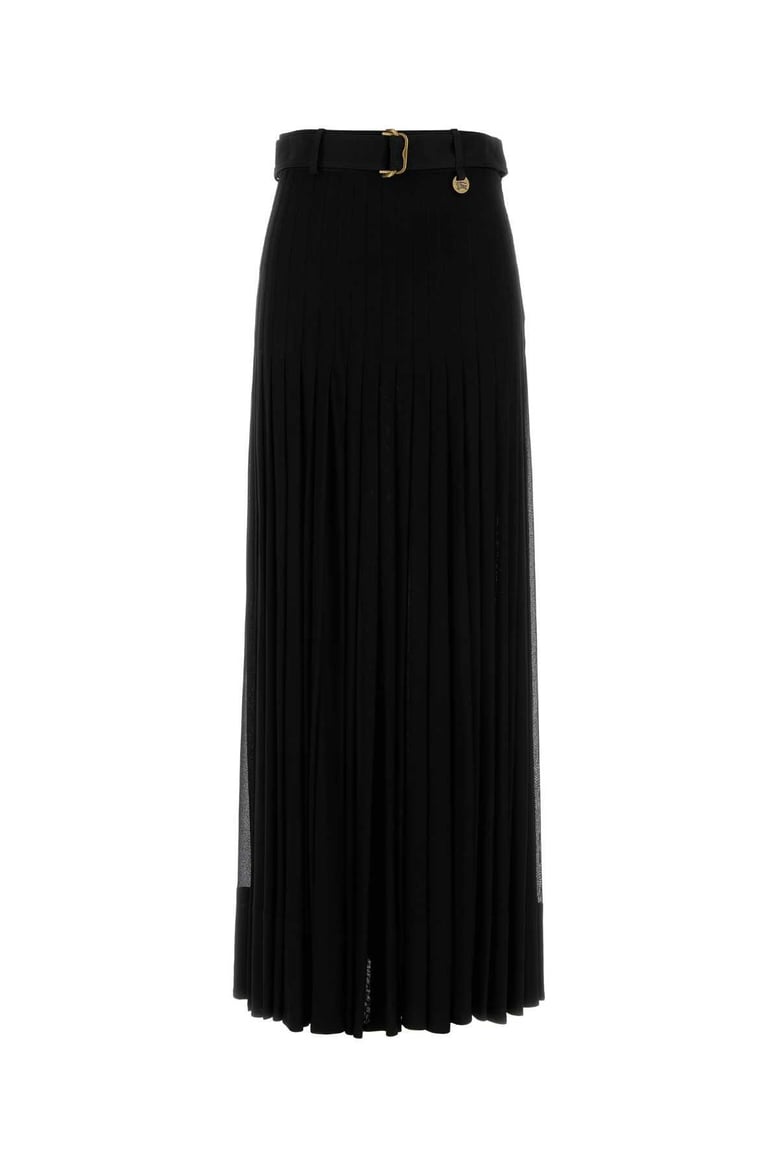black crepe skirt by Selfnex