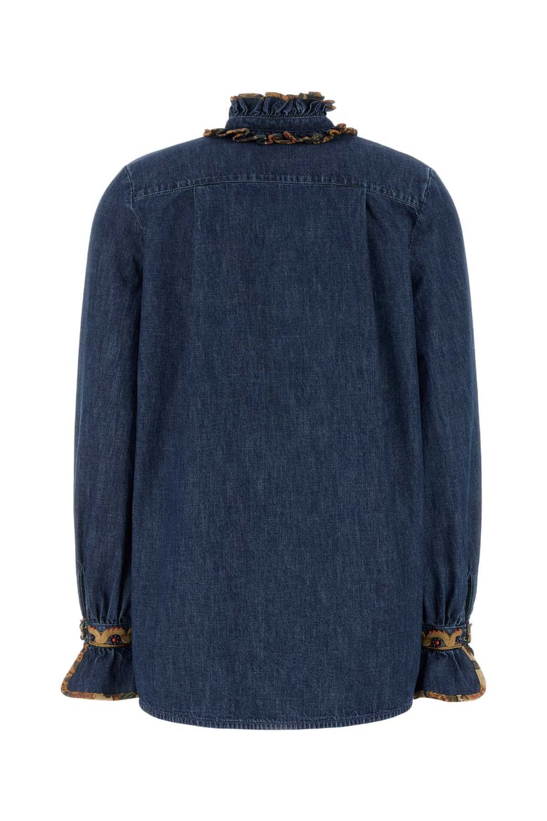 chambray denim blouse by Selfnex