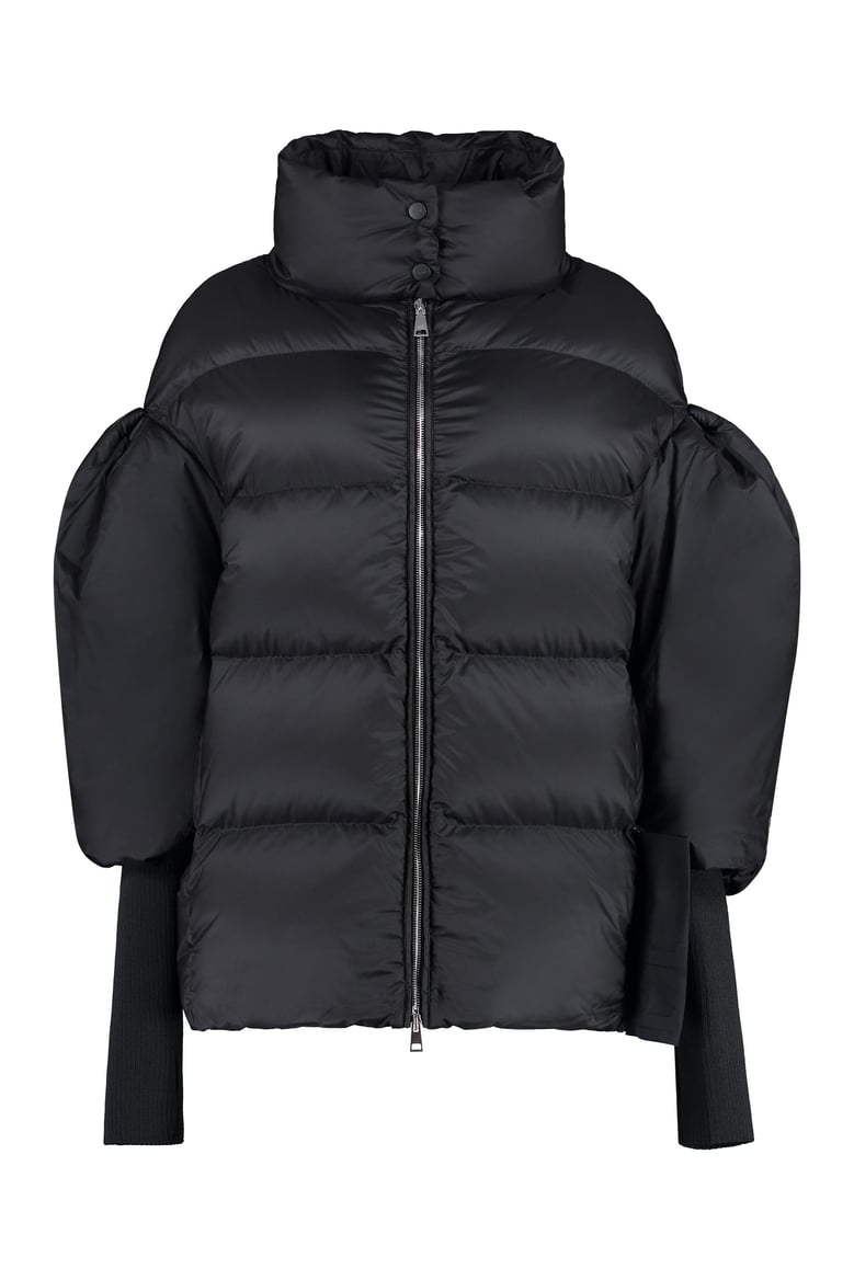 zip up quilted jacket by Selfnex