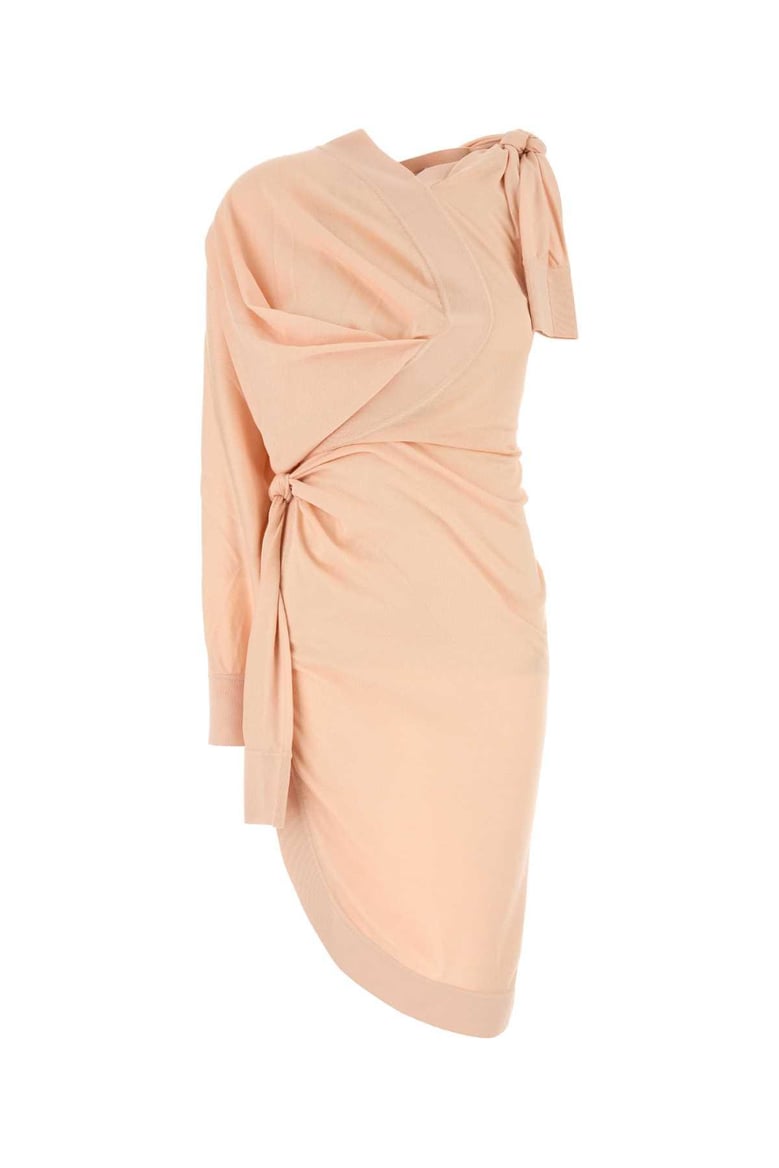 pink cotton blend dress by Selfnex