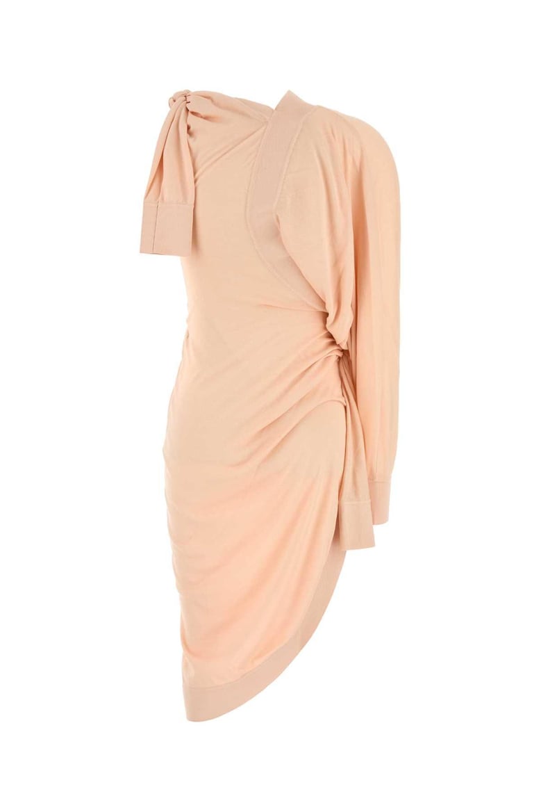pink cotton blend dress by Selfnex