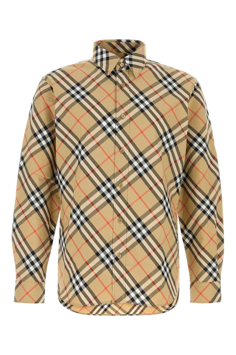 printed poplin shirt by Selfnex
