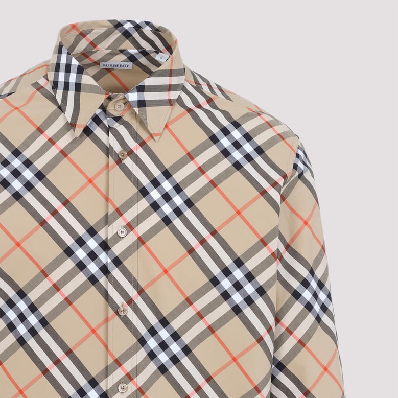 printed poplin shirt by Selfnex