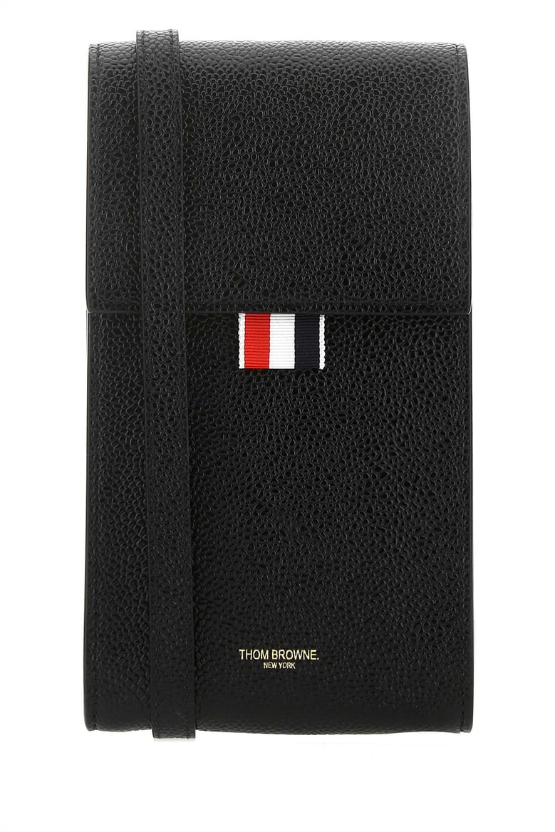 black leather phone holder by Selfnex