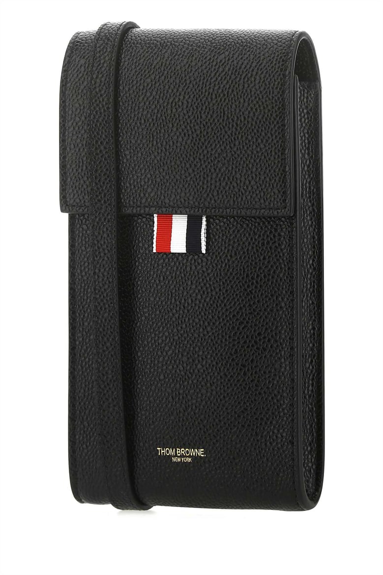 black leather phone holder by Selfnex