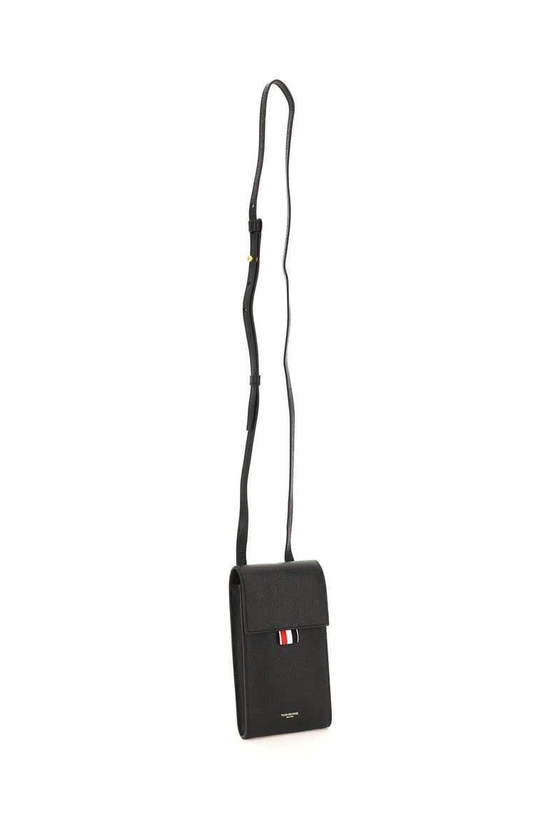 black leather phone holder by Selfnex