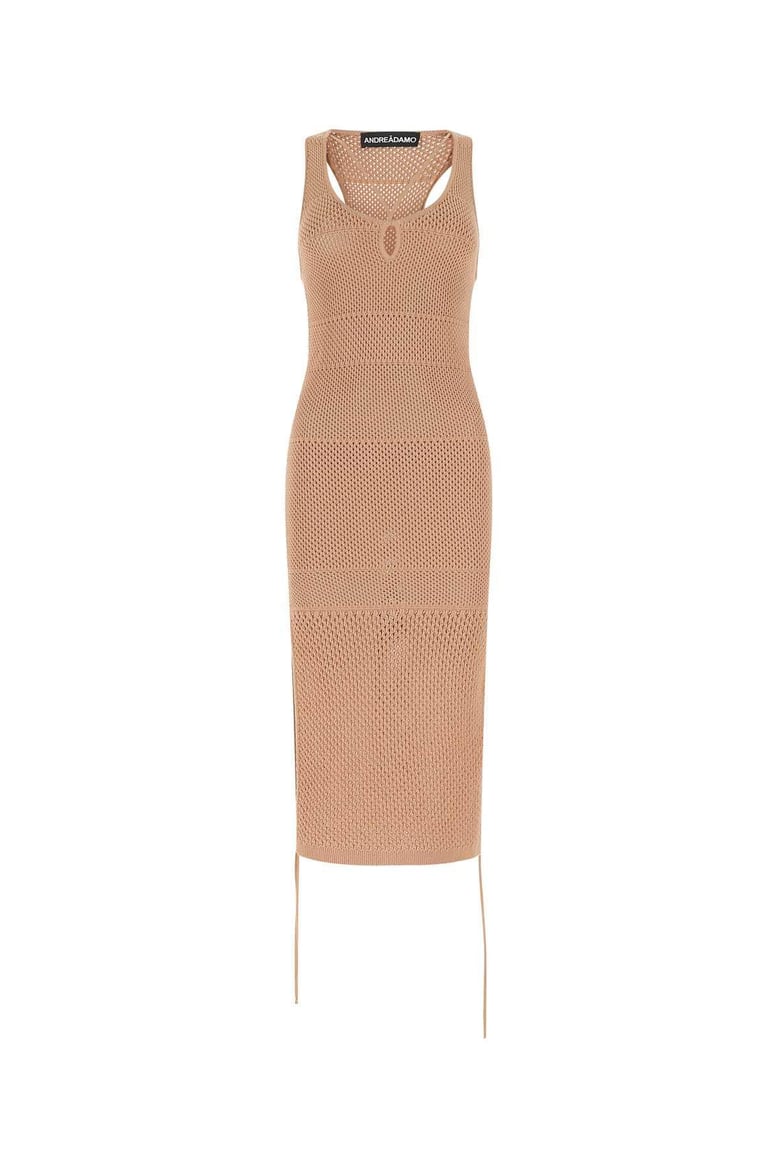 biscuit in stretch mesh dress by Selfnex