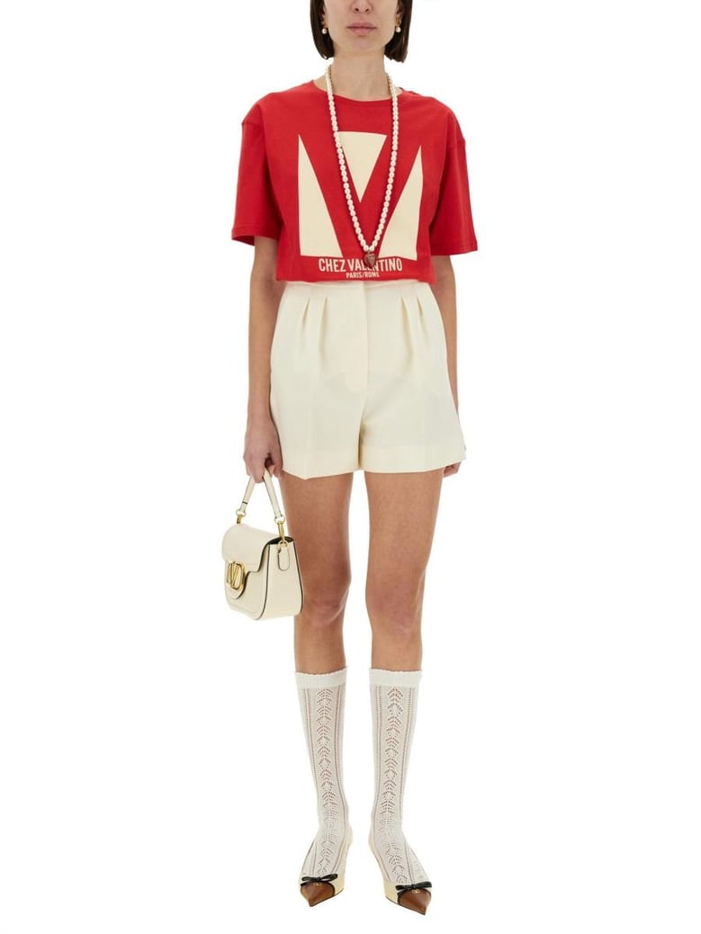 chez valentino print tshirt by Selfnex