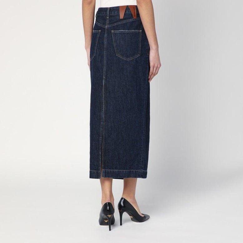 dark blue erika denim skirt by Selfnex