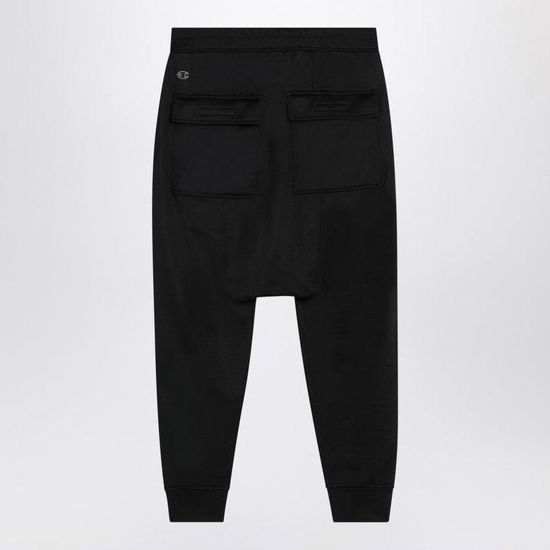 black prisoner drawstring joggers by Selfnex