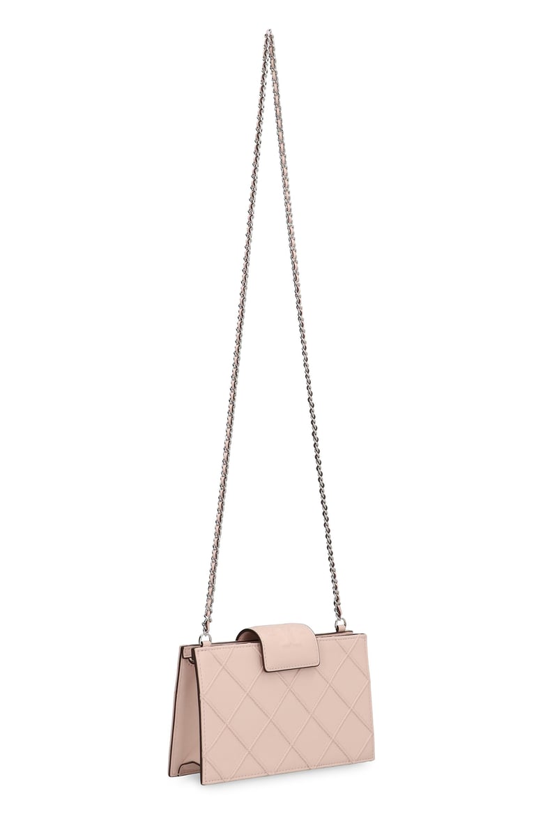 black quilted chain bag by Selfnex