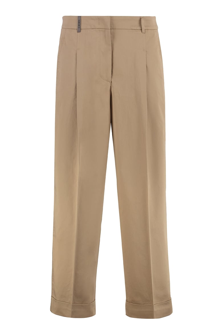 stretch cotton trousers by Selfnex
