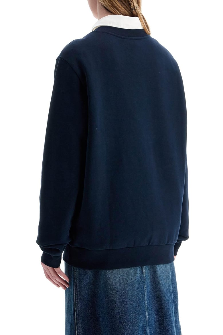 standard rue madame cotton crew-neck sweatshirt by Selfnex