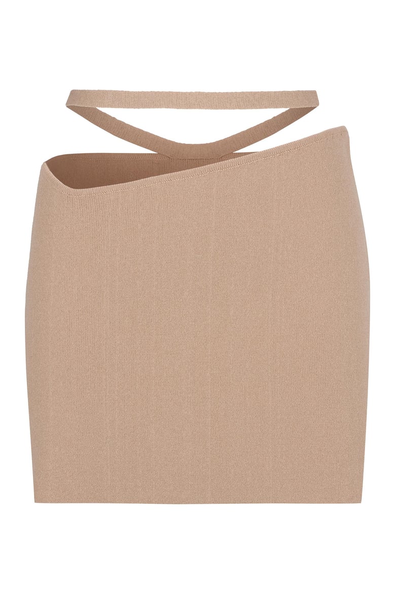 knitted mini skirt by Selfnex