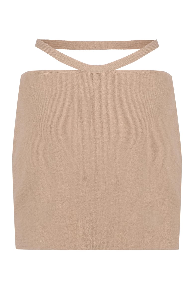 knitted mini skirt by Selfnex