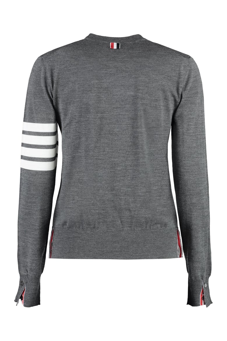 wool 4-bar relaxed pullover by Selfnex