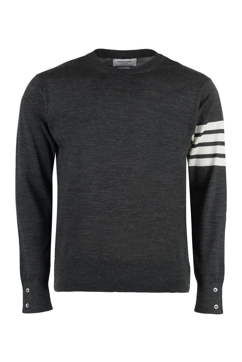 wool 4-bar pullover by Selfnex