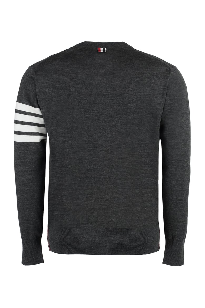 wool 4-bar pullover by Selfnex