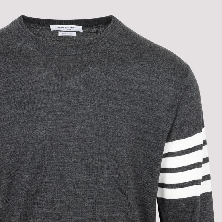 wool 4-bar pullover by Selfnex