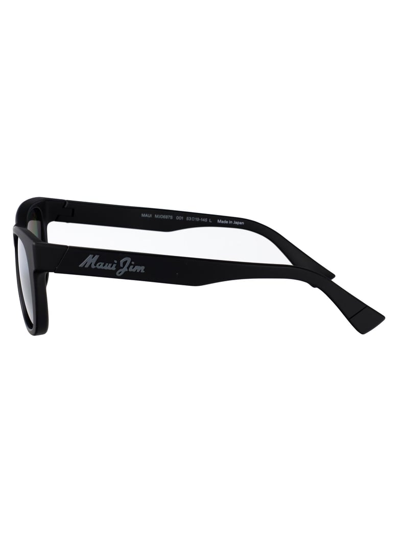 matte black nylon sunglasses by Selfnex