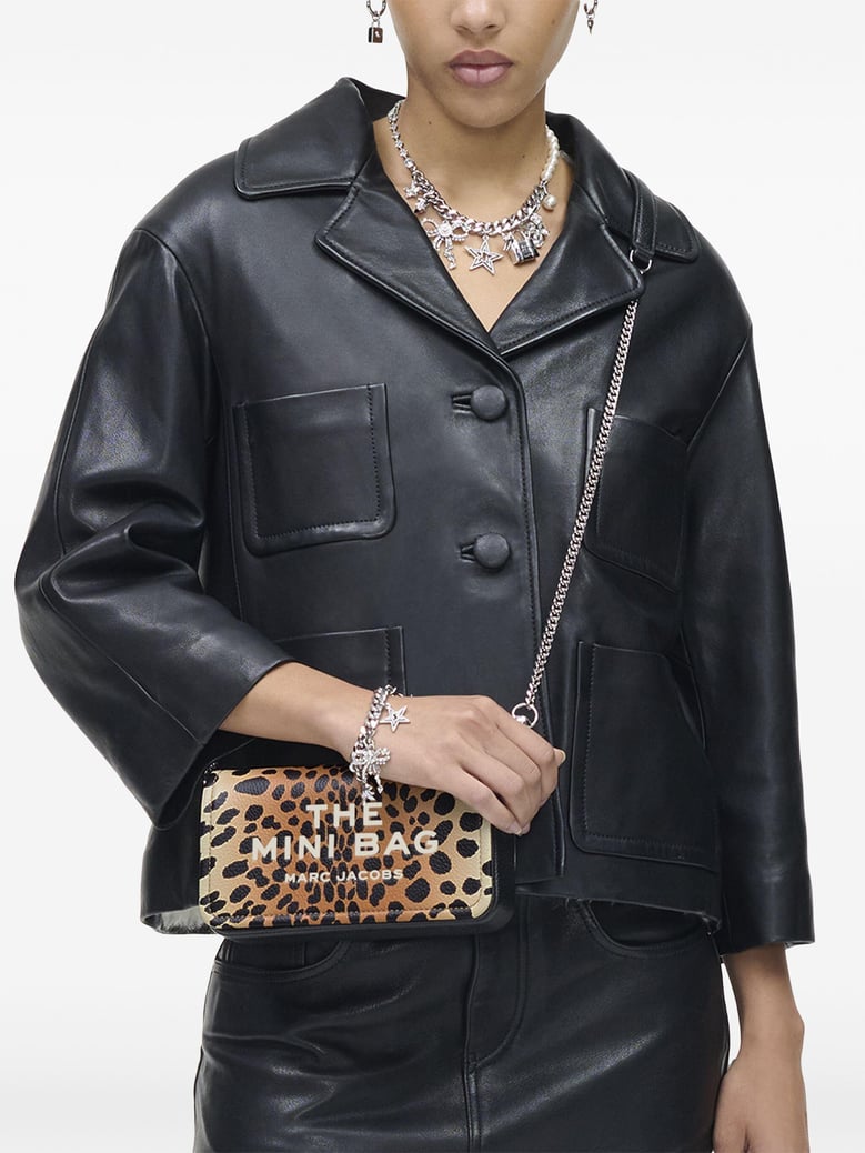 the cheetah chain mini bag by Selfnex