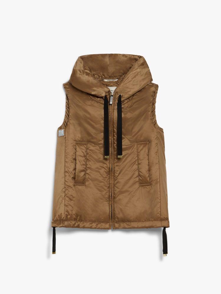 greengo sleeveless puffer caramel by Selfnex