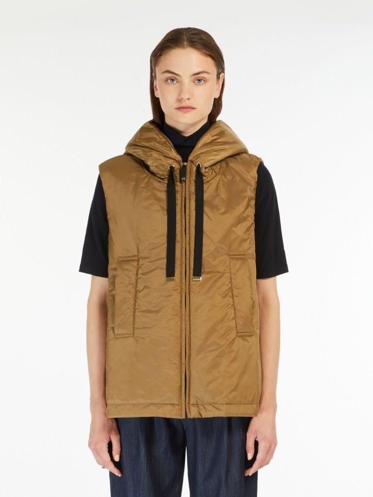 greengo sleeveless puffer caramel by Selfnex