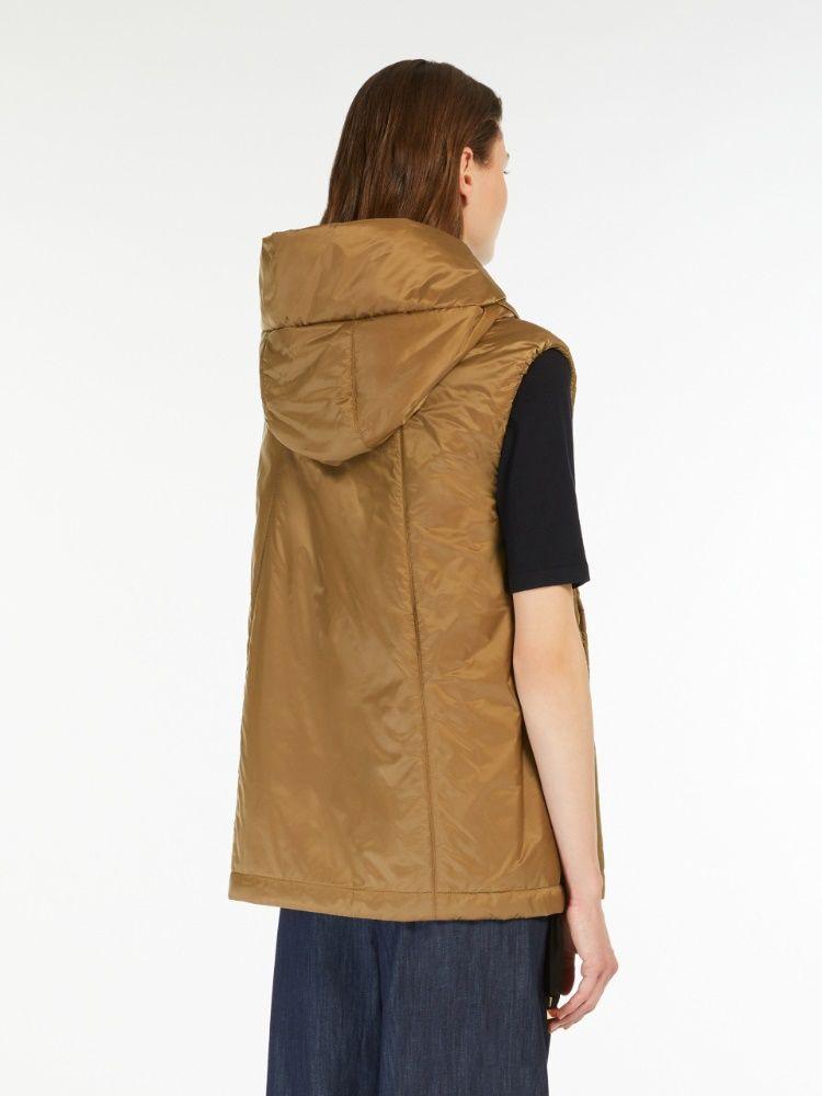 greengo sleeveless puffer caramel by Selfnex