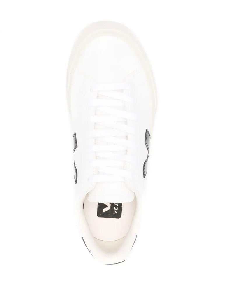 white field sneaker heel black logo by Selfnex