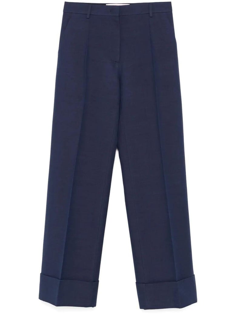 navy pants wide leg by Selfnex