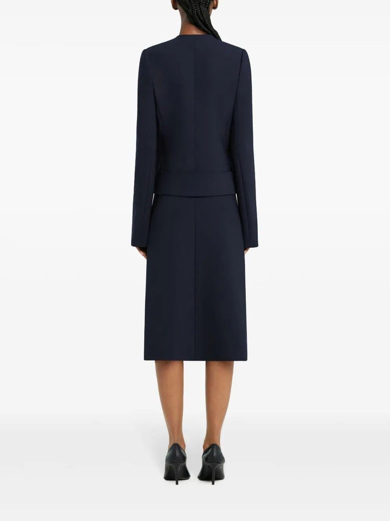 navy midi skirt by Selfnex