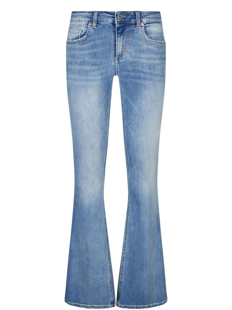 light denim jean pants camal trumpet by Selfnex