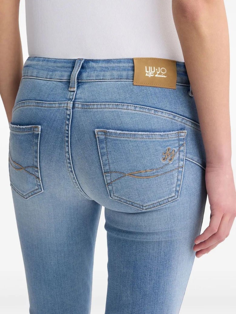 light denim jean pants camal trumpet by Selfnex
