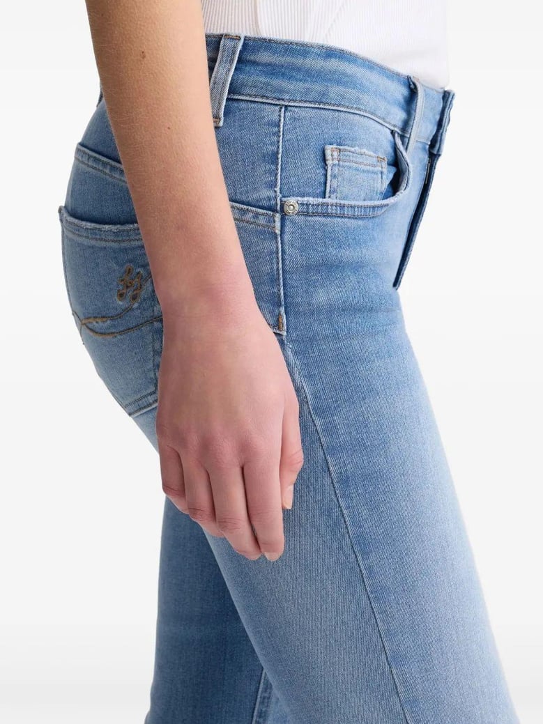 light denim jean pants camal trumpet by Selfnex