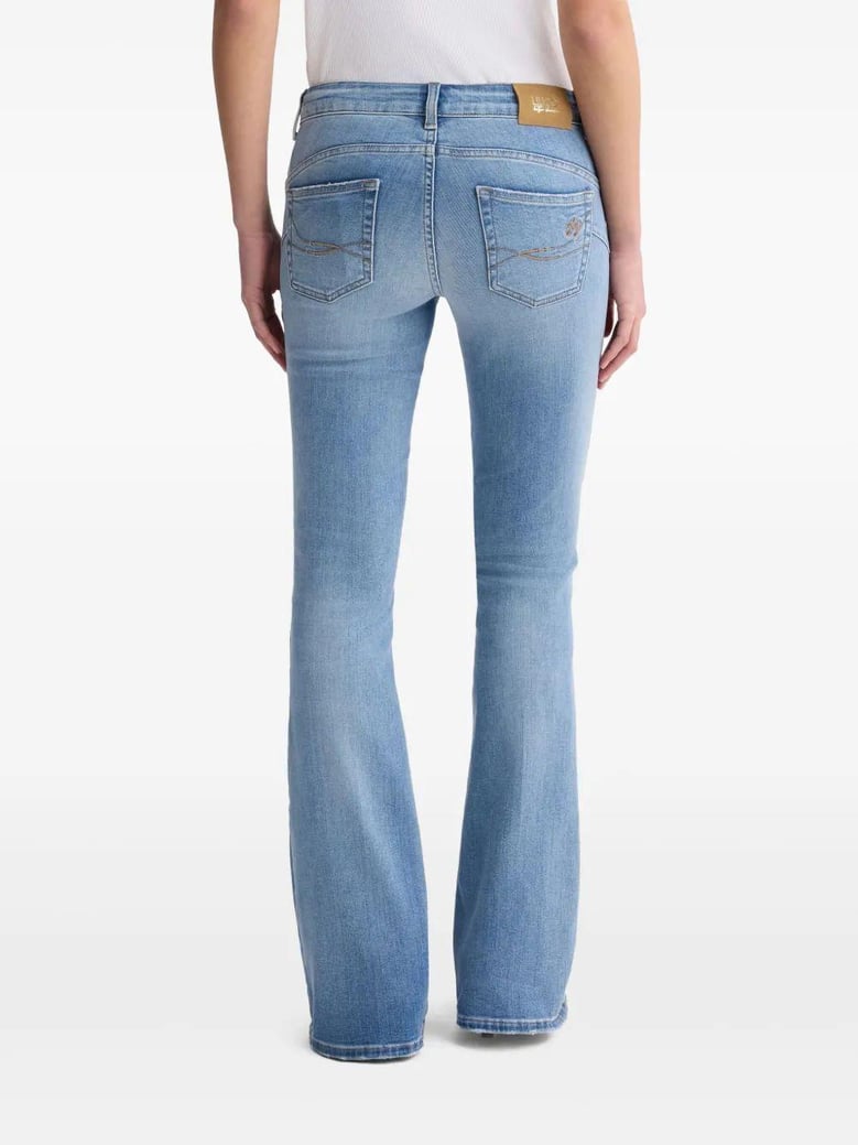 light denim jean pants camal trumpet by Selfnex