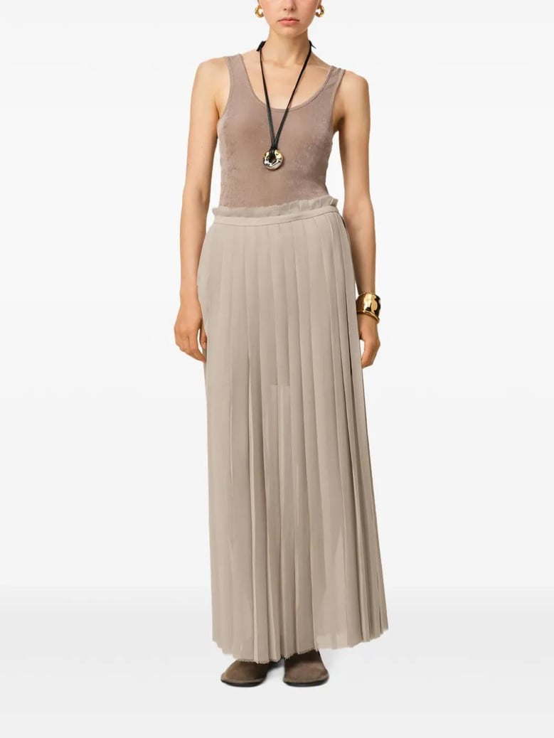 long pleated skirt by Selfnex