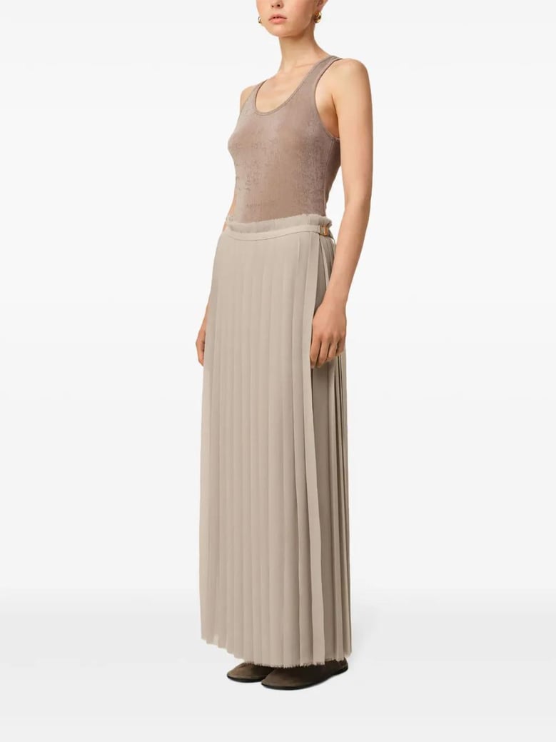long pleated skirt by Selfnex