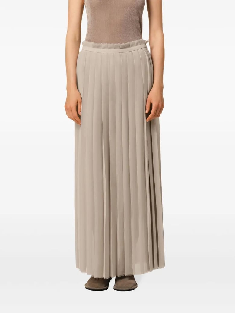 long pleated skirt by Selfnex